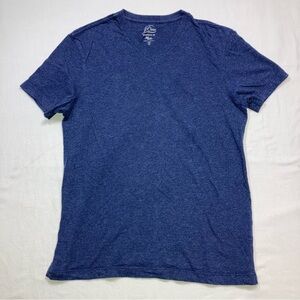 🆕 J Crew Shirt Men’s Small Blue V Neck Short Sleeve Broken In Tee Summer Preppy